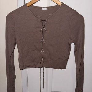GARAGE Long Sleeve Lace up
